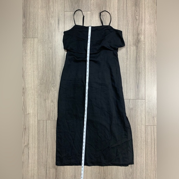 By Anthropologie Slim Linen Midi Dress Sz‎ 4 NWT - Picture 4 of 10